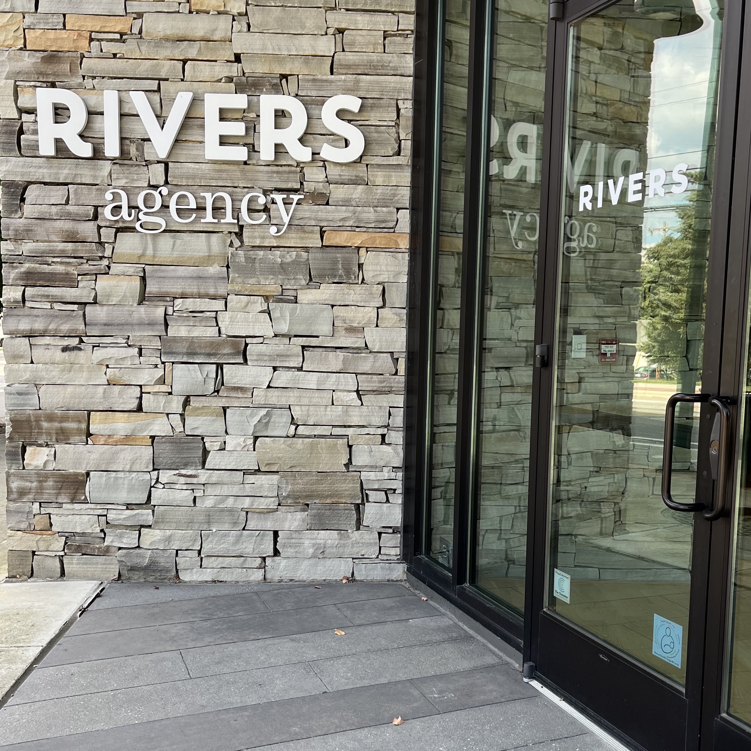 Front door of Rivers Agency.