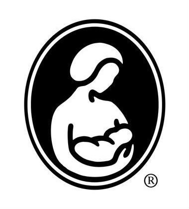 La Leche League of Chapel Hill logo of nursing dyad