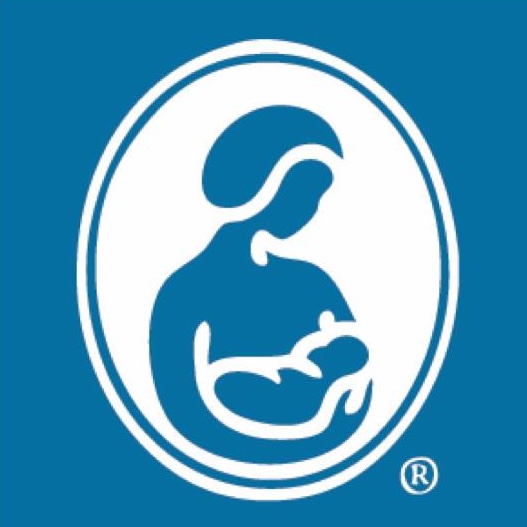 La Leche League of Durham logo of nursing couple