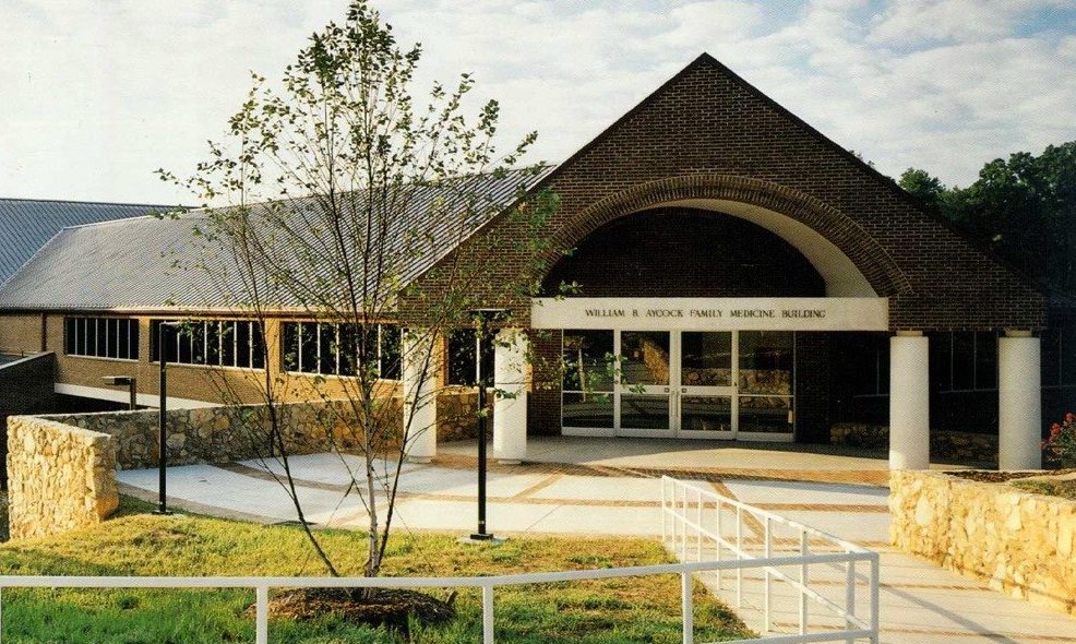 Front view of the Aycock UNC Family Medicine Building