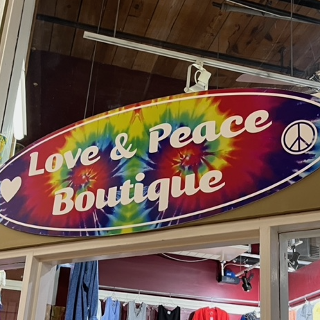 Love & Peace Boutique logo and text